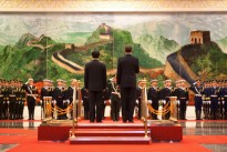 President Barack Obama and Chinese President Hu Jintao participate in an official arrival ceremony at the Great Hall of the People in Beijing, China, Nov. 17, 2009. (Official White House Photo by Pete Souza)