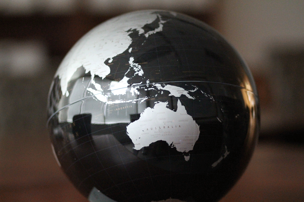 Dark globe. Photo credit: Luke Wilson (ASPI)