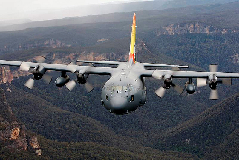 Air Force will officially retire its remaining C-130Hs on 30 November 2012. Ahead of the type's retirement from service, the aircraft with the distinctive commemorative tail artwork flew over the Blue Mountains, the NSW Coast and Sydney Harbour area, acknowledging the strong links the C-130H has held with these communities since the first of 12 aircraft arrived at RAAF Base Richmond in July of 1978.