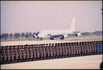 Arrival of Air Force One in Peking, 02/21/1972