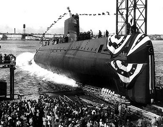 The Nautilus being launched.