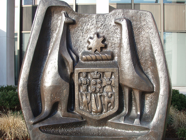Coat of Arms at the Australian embassy in Washington DC