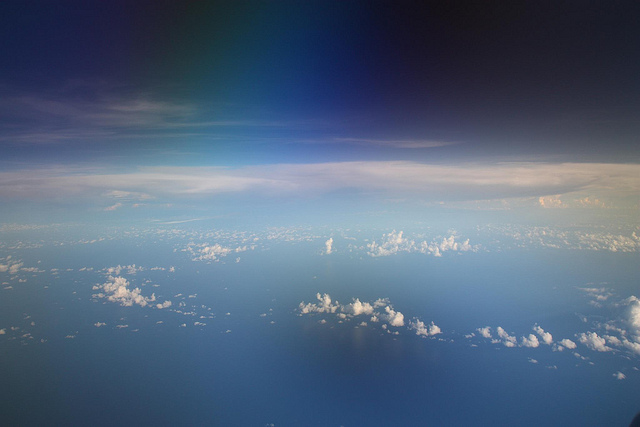 South China Sea from 30000 ft