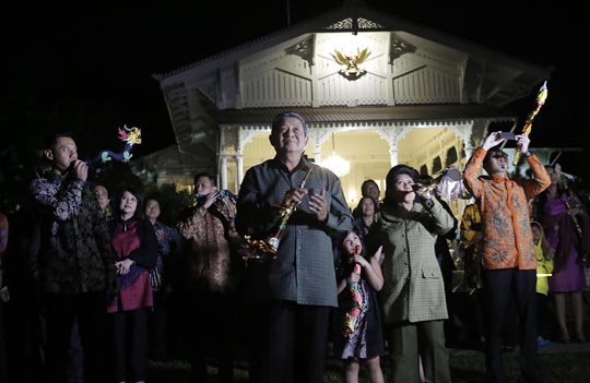 Indonesian President SBY on NYE 2014.