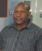 Joint Forces Commander, Colonel Gilbert Toropo, attending an informal farewell at Jacksons Airport, Port Moresby, in December 2012 for the second pair of PNGDF UN military observers to deploy to peacekeeping missions in Africa