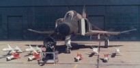 An early F4-E Phantom in 1967, showing its gun + missile armament - rectifying the biggest shortcoming of previous models