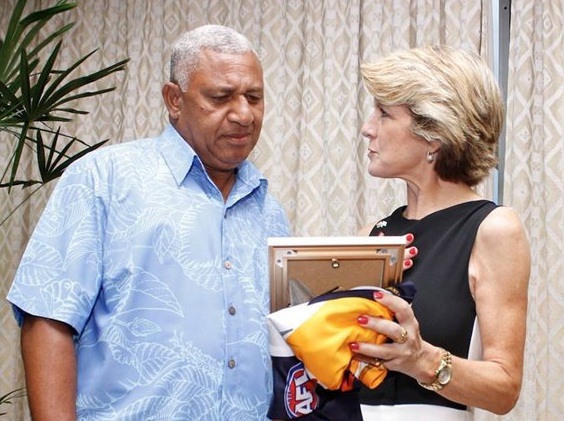PM Bainimarama meets Australian Foreign Minister, Julie Bishop-2014