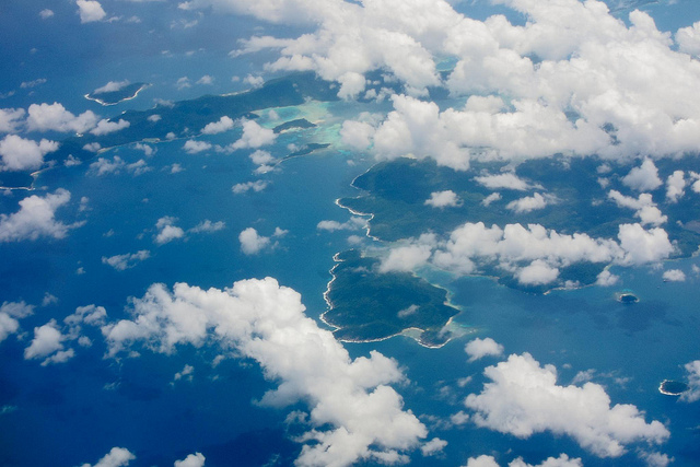 An aerial photograph of the Natuna Islands. Jakarta has officially recognised that Beijing claims part of Indonesia's Riau Islands province and Indonesia's military intends to strengthen its presence in the Natuna Islands. 