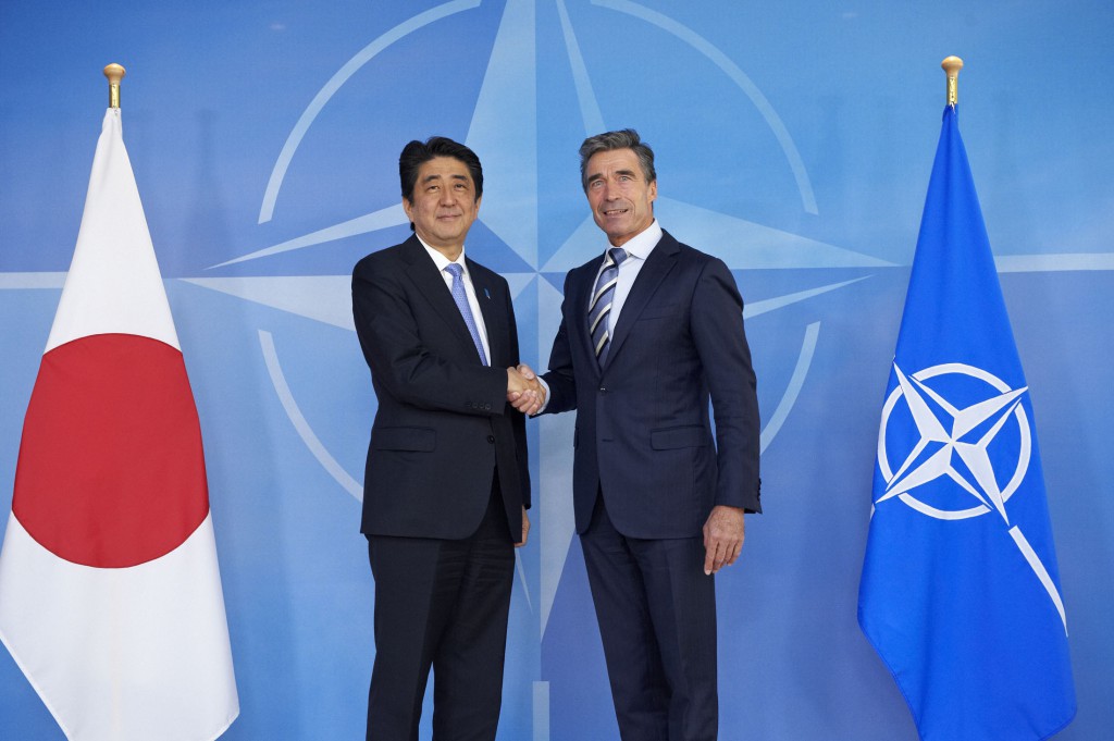 The Prime Minister of Japan visits NATO. 