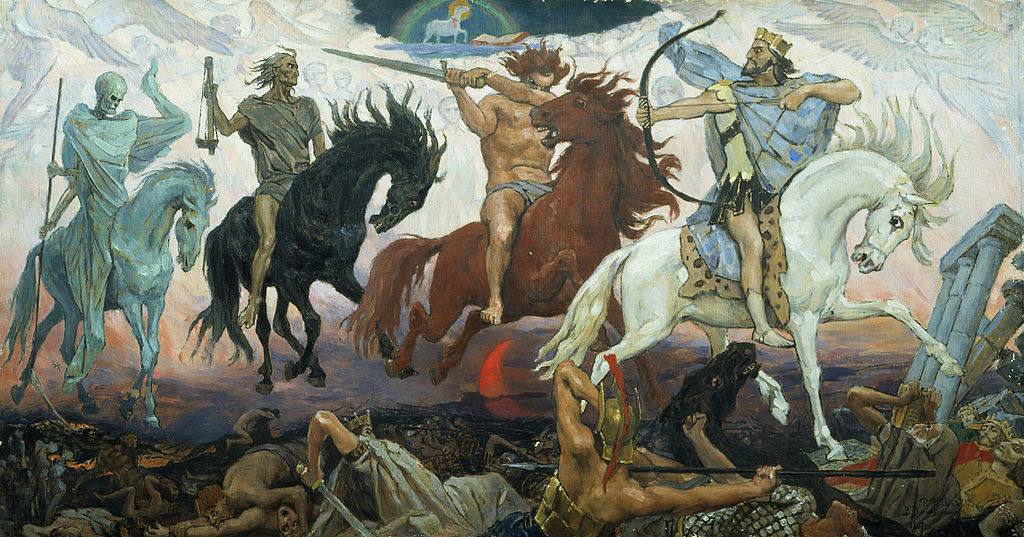 Viktor Vasnetsov's Four Horseman of the Apocalypse, painted in 1887.