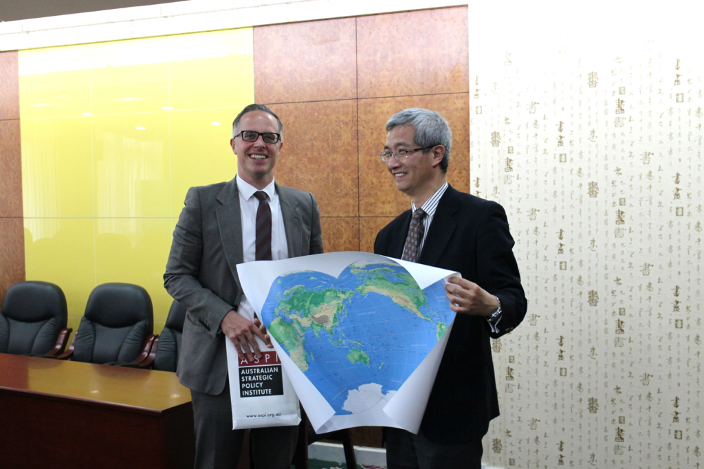 ASPI's Dr Tobias Feakin and Vice President of CICIR Dr Yang Mingjie