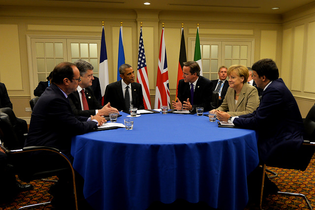 Prime Minister David Cameron met with several heads of NATO countries