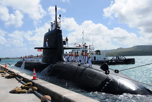 Japan Maritime Self-Defense Force (JMSDF) submarine Hakuryu (SS-503) visits Guam for a scheduled port visit. Hakuryu will conduct various training evolutions and liberty while in port. (U.S. Navy photo by Mass Communication Specialist 1st Class Jeffrey Jay Price)