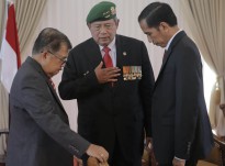 President SBY will hand over the presidency to Joko Widodo on Monday.