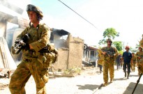 A platoon from the 3rd Battalion Group provides security to the Dili Fire Service. (Date taken: 02 June 2006)