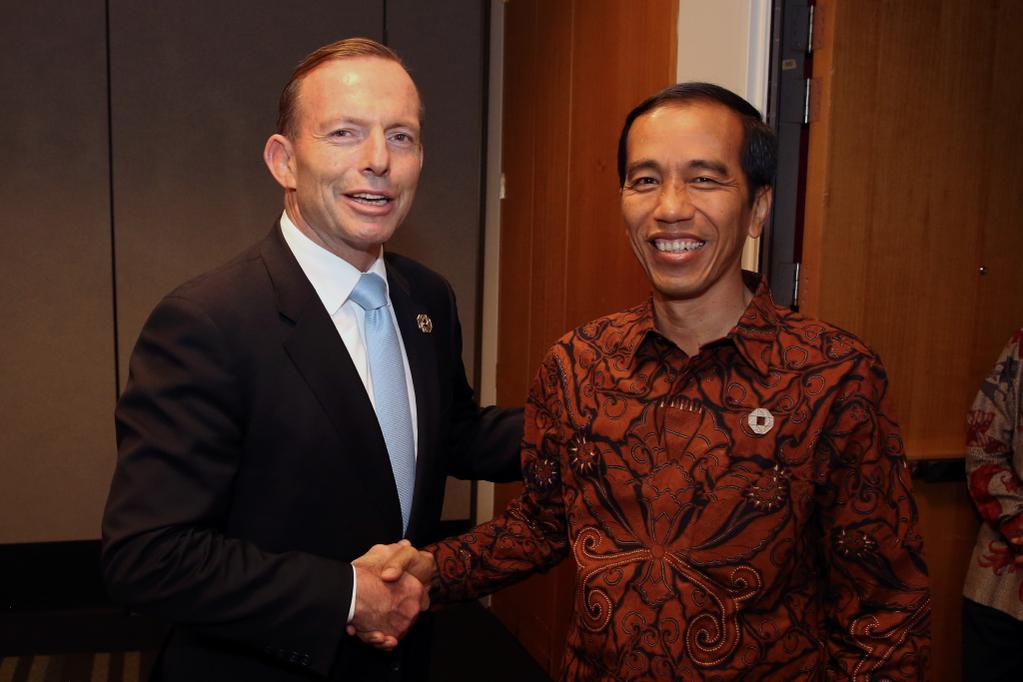 Abbott and Jokowi at the G20