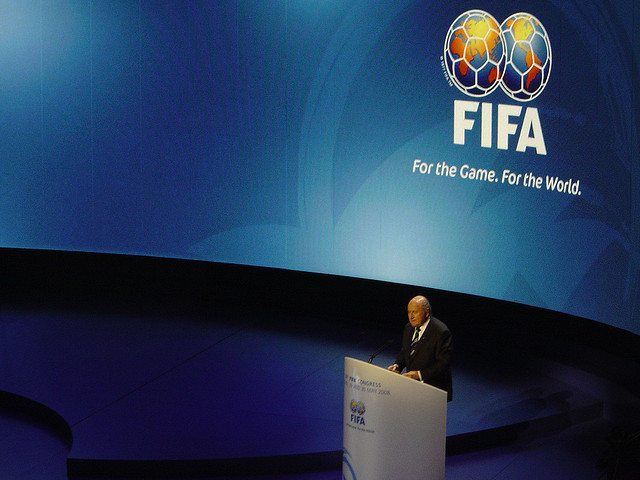Sepp Blatter at the FIFA Opening Ceremony