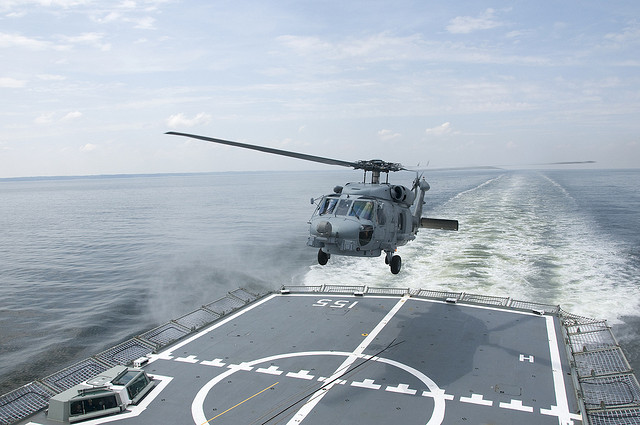 MH-60R in flight