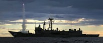 Headline HMAS Melbourne Missile Firing