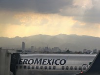 Mexico City from the airport