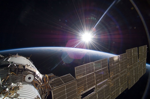 Sun Over Earth (NASA, International Space Station Science, 11/22/09)